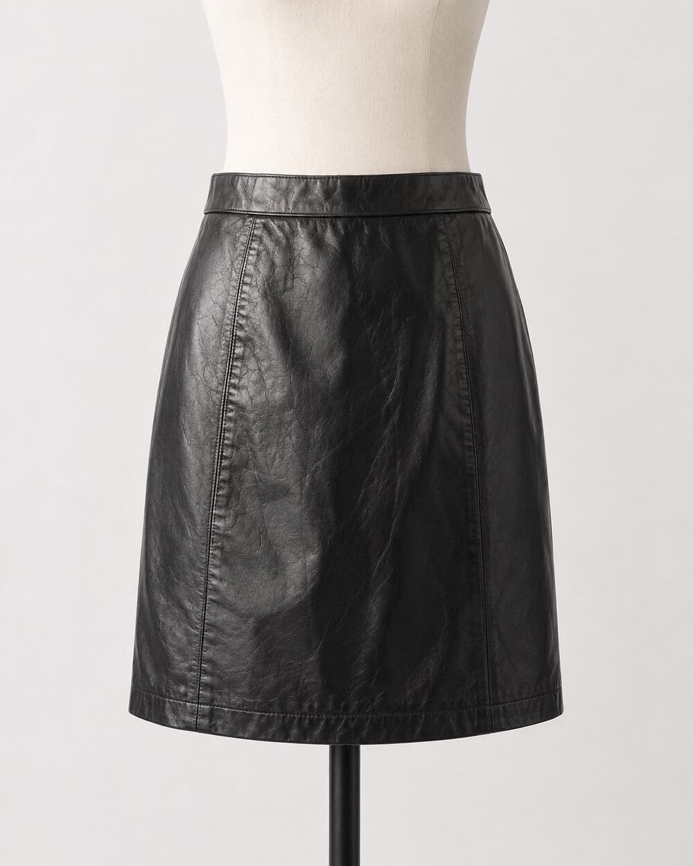 Vintage Wilson’s Leather Black Leather Skirt Mini X Small